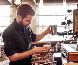 Check out the staff at the Cook Book Cafe